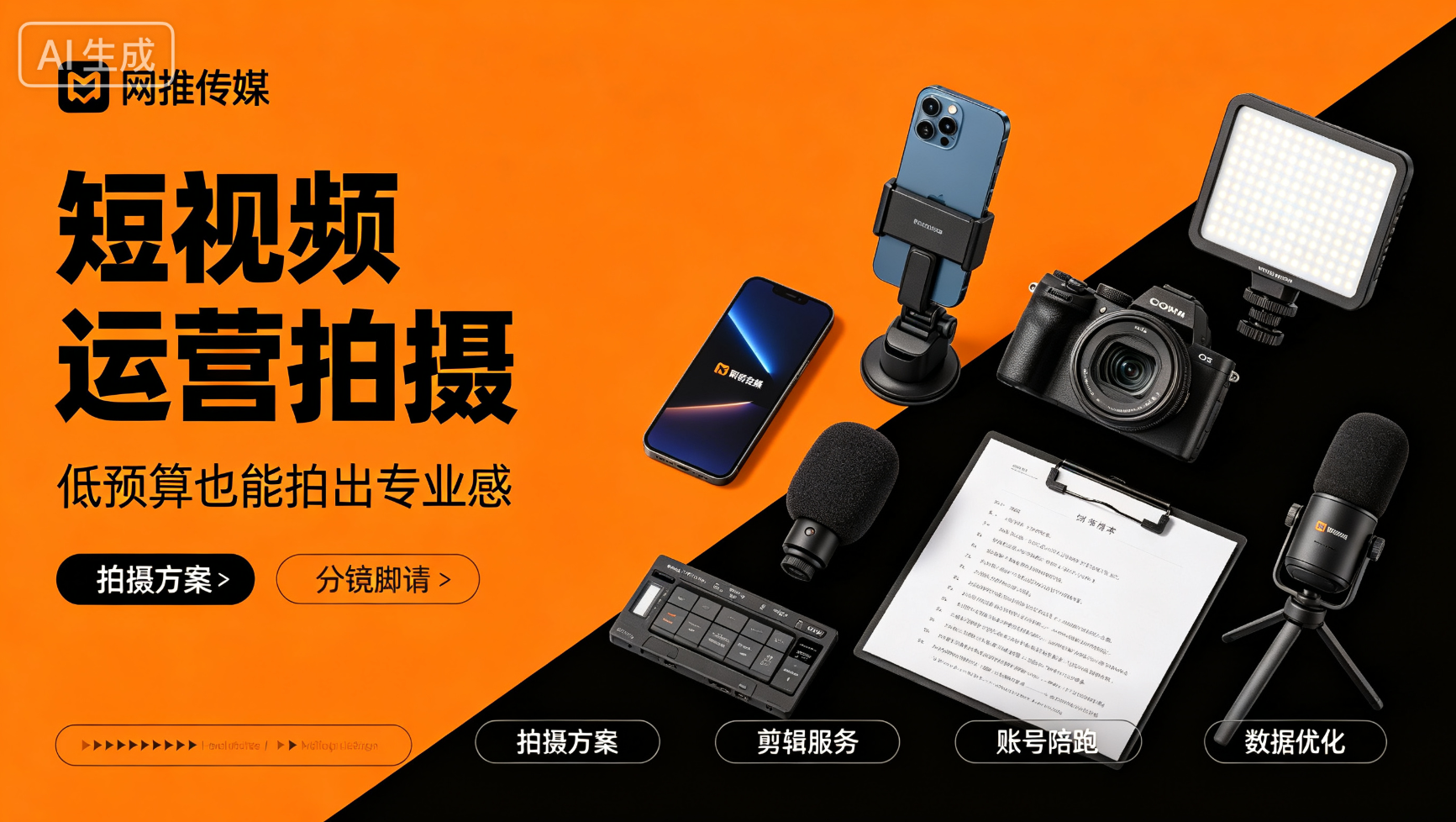短视频运营内容策划与拍摄场景